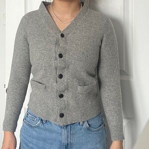 Uniqlo Women's Gray Cardigan Sweater